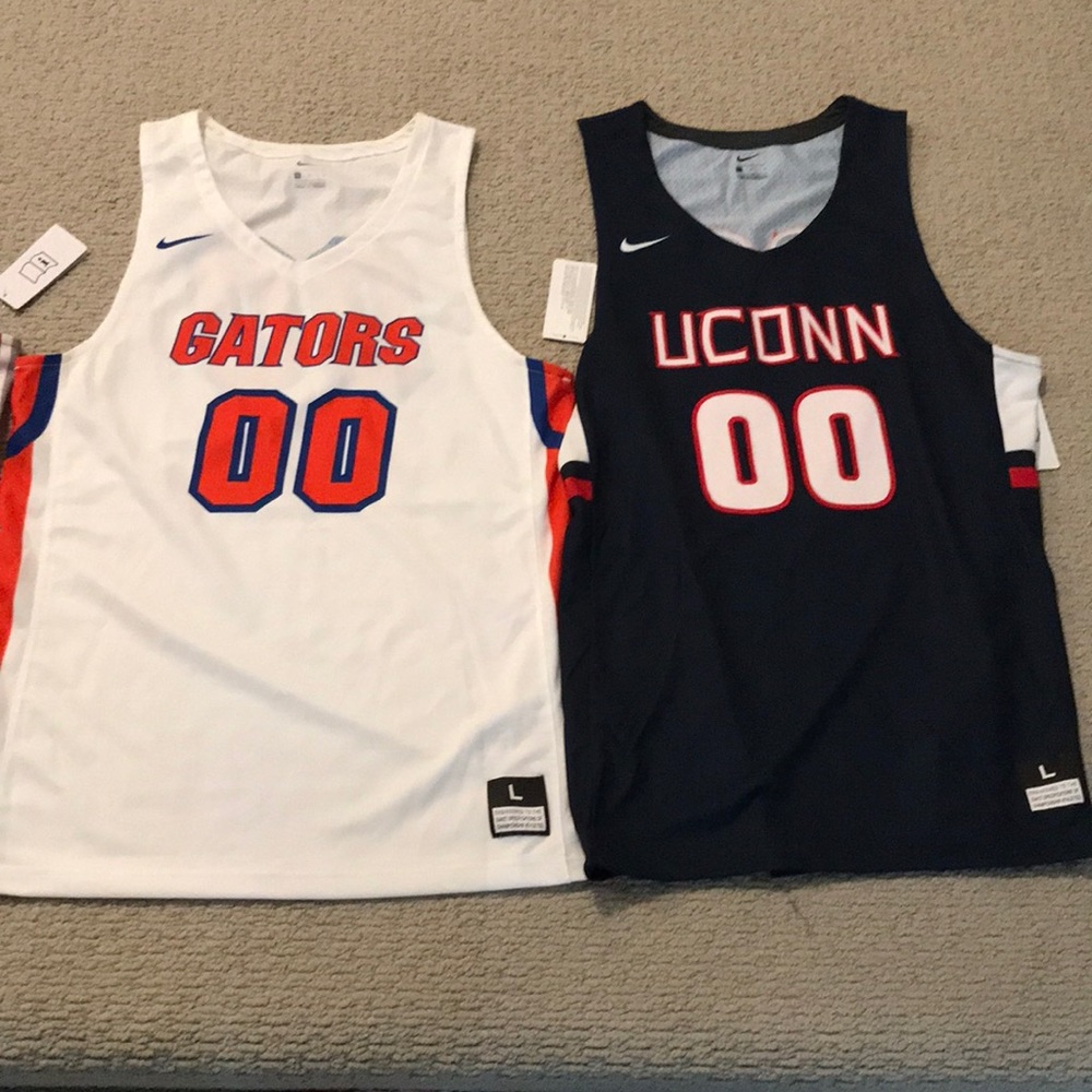 Nike dri-fit basketball jerseys, Men’s Large all NWT, College hoops